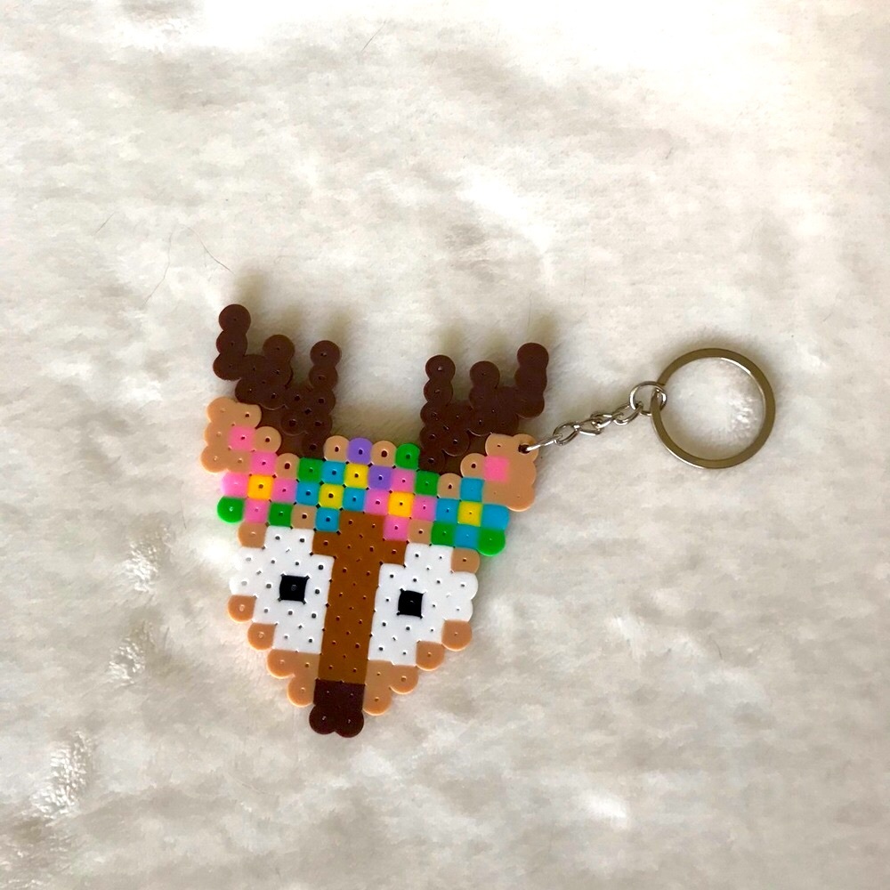 Festival Deer kawaii keychain handmade